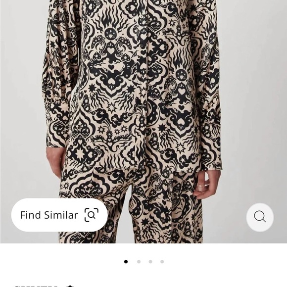 NWT CHUFY Liv Button-down // Stencil Black // Size Medium - Picture 4 of 8